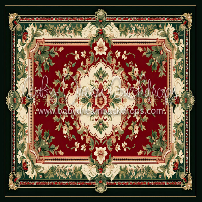 Christmas Rug (Black) Fabric Floor (MD)