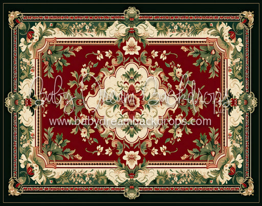 Christmas Rug (Black) Fabric Floor (MD)
