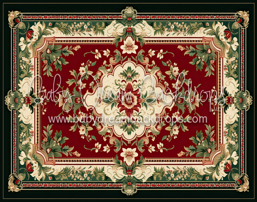 Christmas Rug (Black) Fabric Floor (MD)