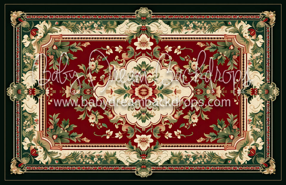 Christmas Rug (Black) Fabric Floor (MD)
