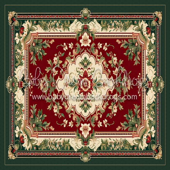Christmas Rug (Green) Fabric Floor (MD)