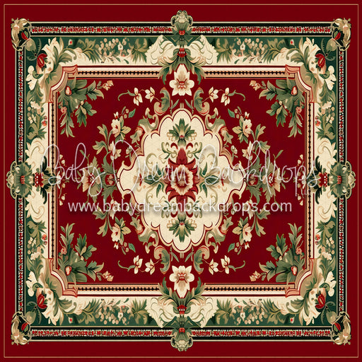 Christmas Rug (Red) Fabric Floor (MD)