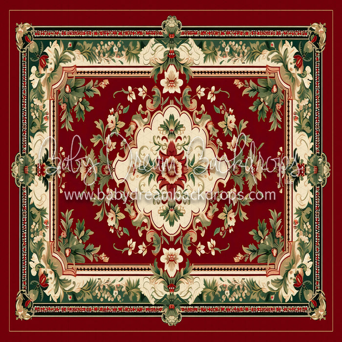 Christmas Rug (Red) Fabric Floor (MD)