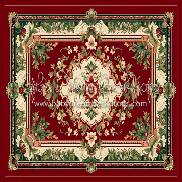 Christmas Rug (Red) Fabric Floor (MD)