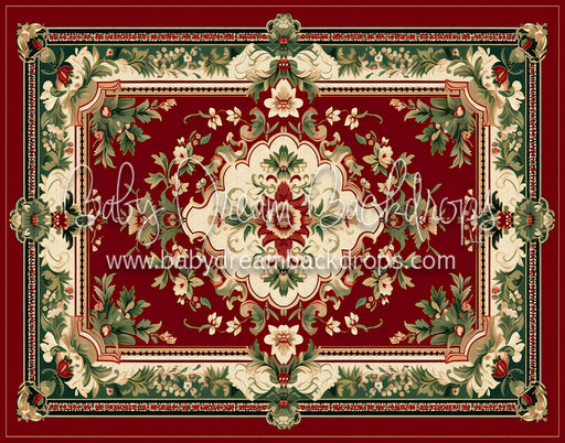 Christmas Rug (Red) Fabric Floor (MD)