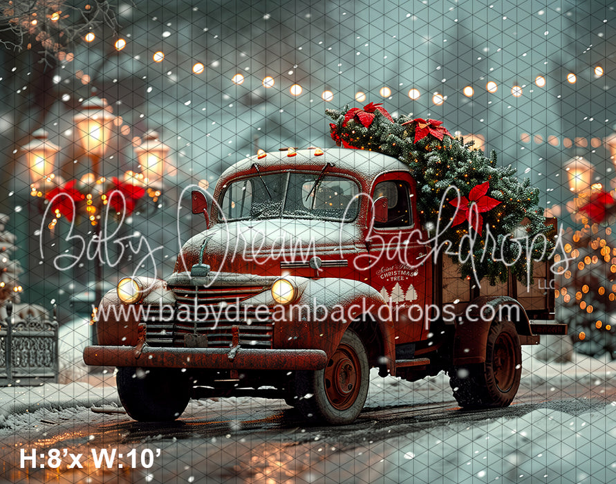 Christmas Town Saint Nick's Red Truck (YM)