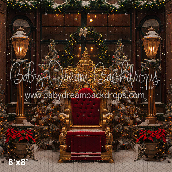 X Drop Christmas Town Santa's Grand Chair (YM)