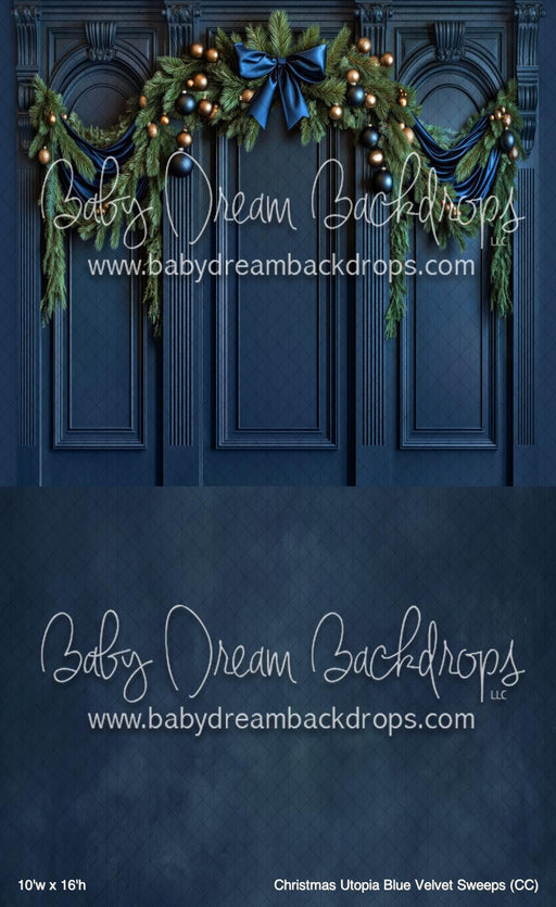 Christmas Utopia Blue Velvet Sweeps (CC)