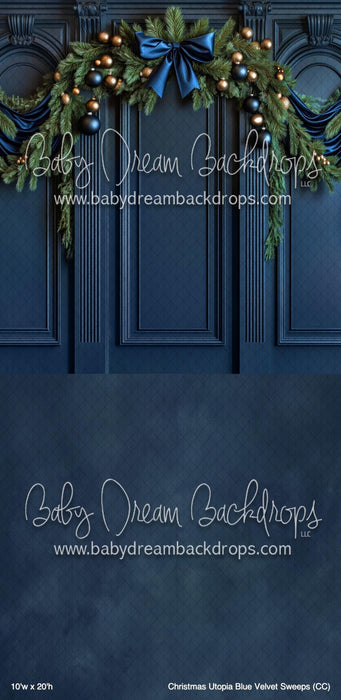 Christmas Utopia Blue Velvet Sweeps (CC)