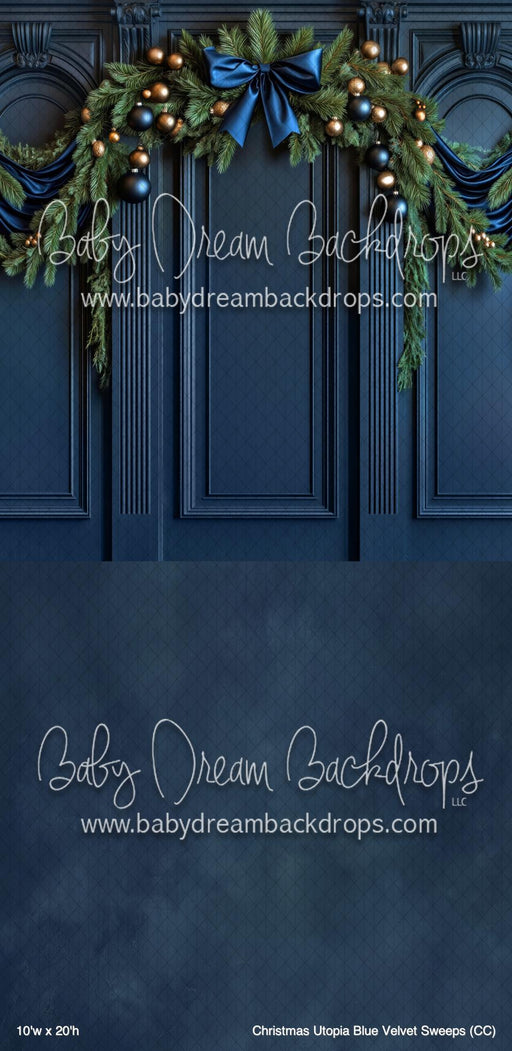 Christmas Utopia Blue Velvet Sweeps (CC)