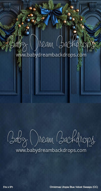 Christmas Utopia Blue Velvet Sweeps (CC)