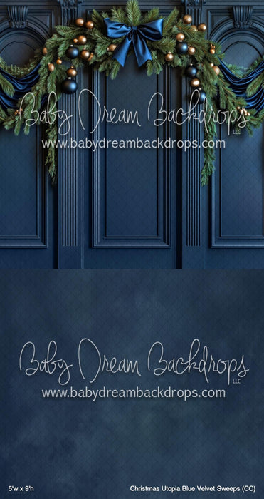 Christmas Utopia Blue Velvet Sweeps (CC)