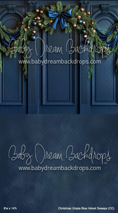Christmas Utopia Blue Velvet Sweeps (CC)