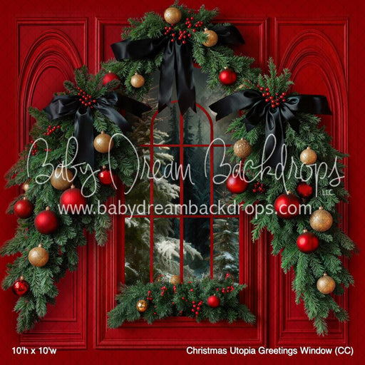 Christmas Utopia Greetings Window (CC)