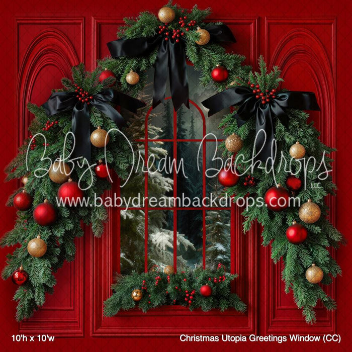 Christmas Utopia Greetings Window (CC)