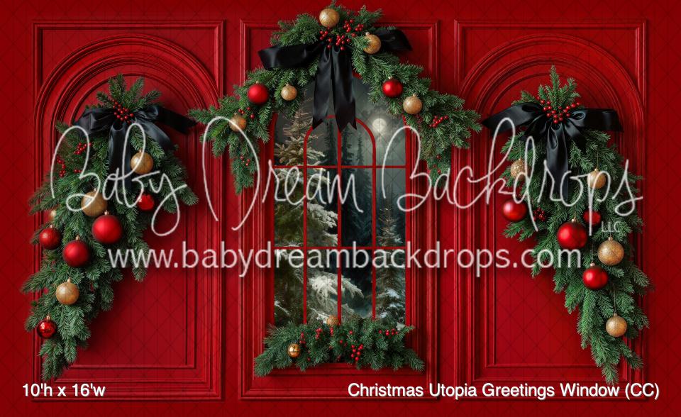 Christmas Utopia Greetings Window (CC)
