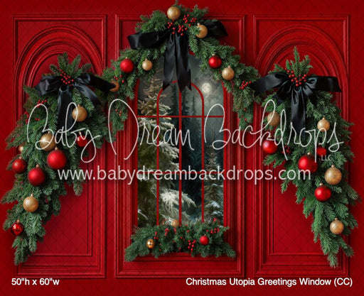 Christmas Utopia Greetings Window (CC)