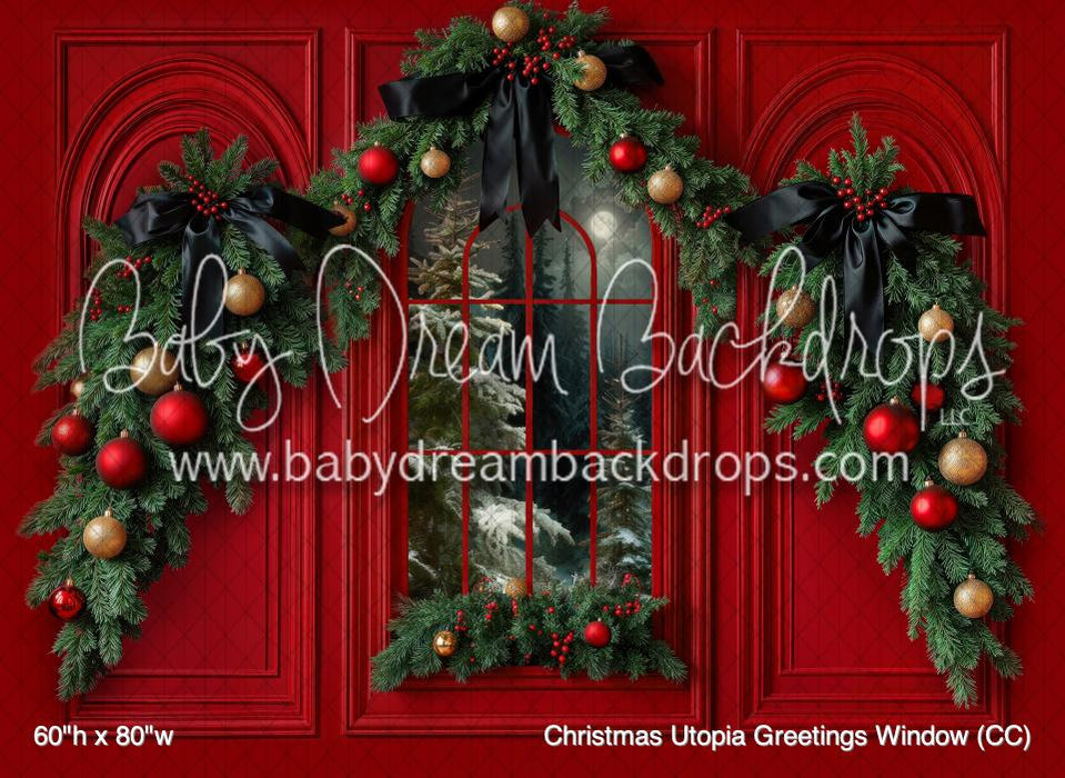 Christmas Utopia Greetings Window (CC)