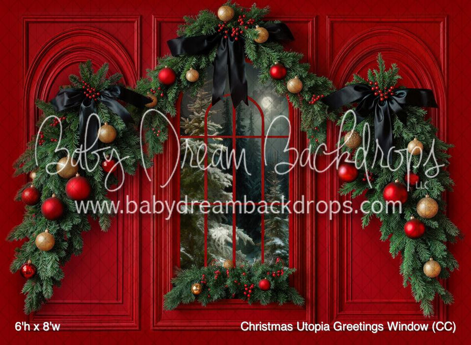 Christmas Utopia Greetings Window (CC)