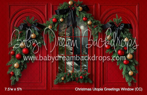 Christmas Utopia Greetings Window (CC)