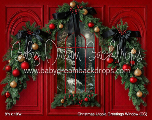 Christmas Utopia Greetings Window (CC)