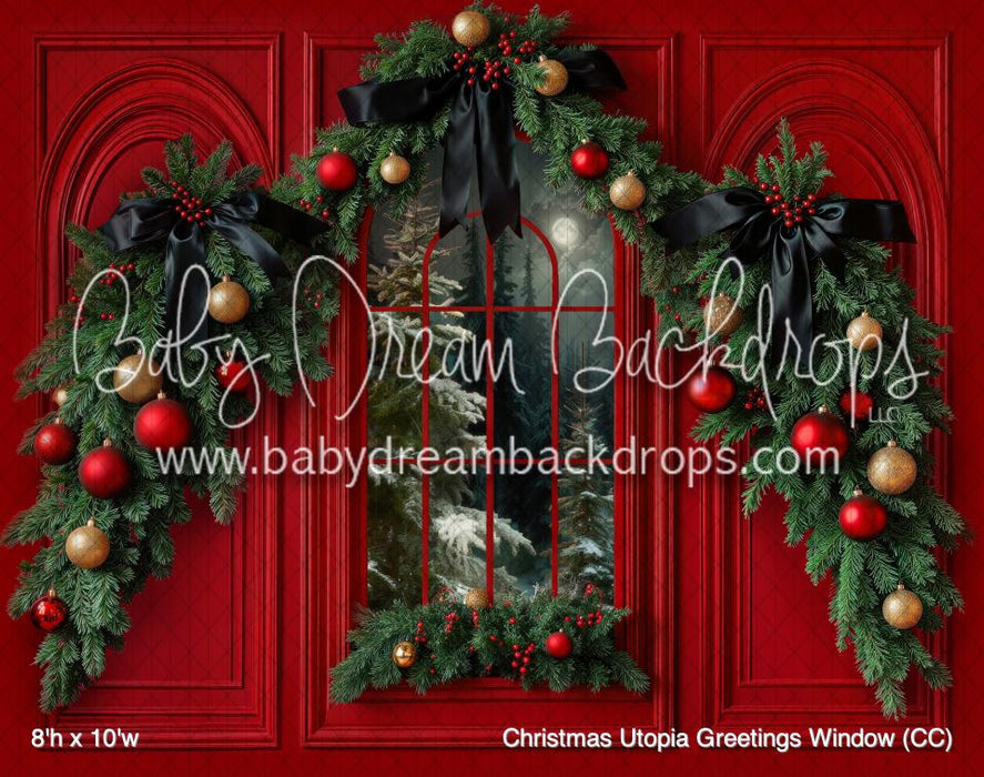 Christmas Utopia Greetings Window (CC)