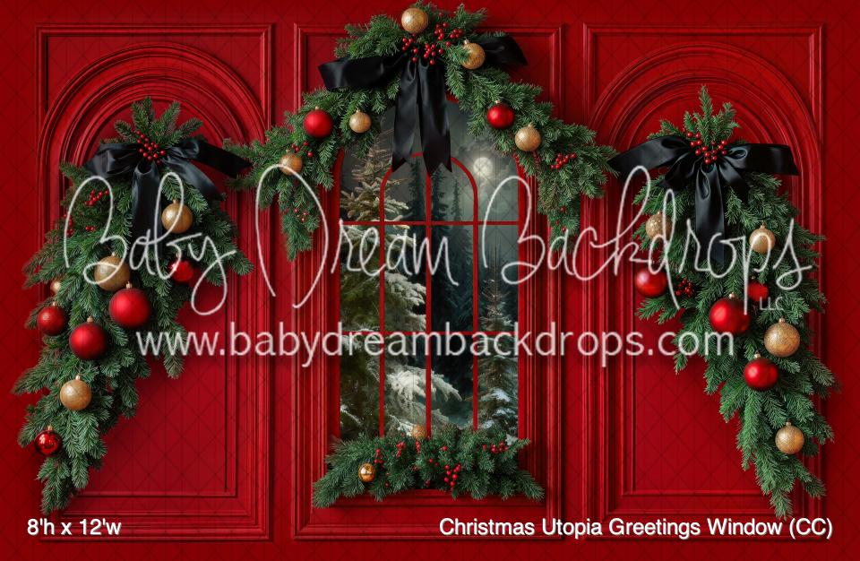Christmas Utopia Greetings Window (CC)