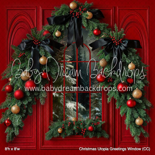 Christmas Utopia Greetings Window (CC)