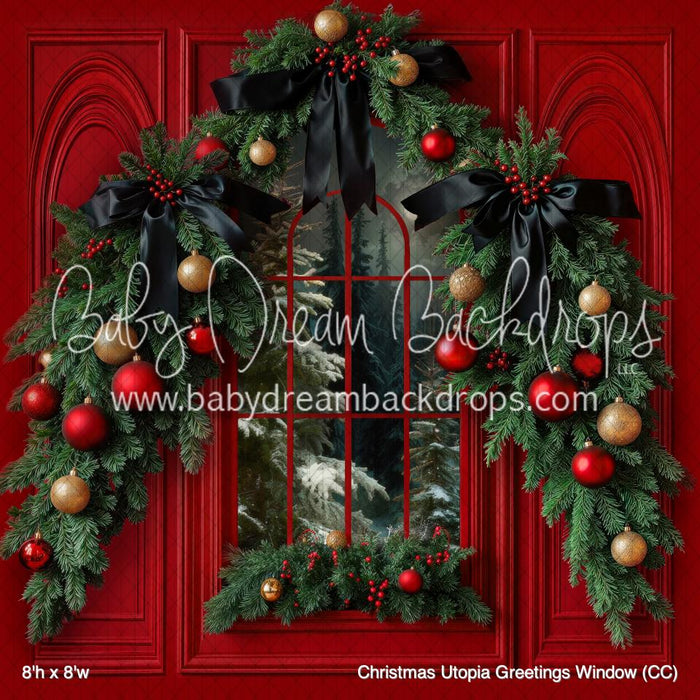 Christmas Utopia Greetings Window (CC)