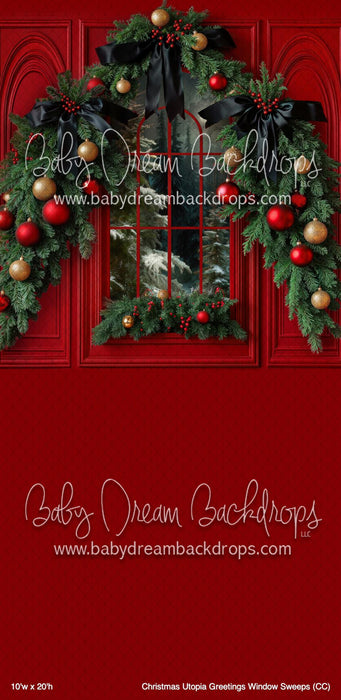 Christmas Utopia Greetings Window Sweeps (CC)