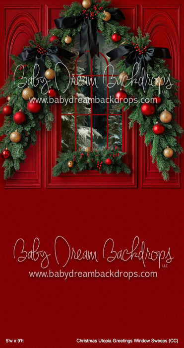 Christmas Utopia Greetings Window Sweeps (CC)