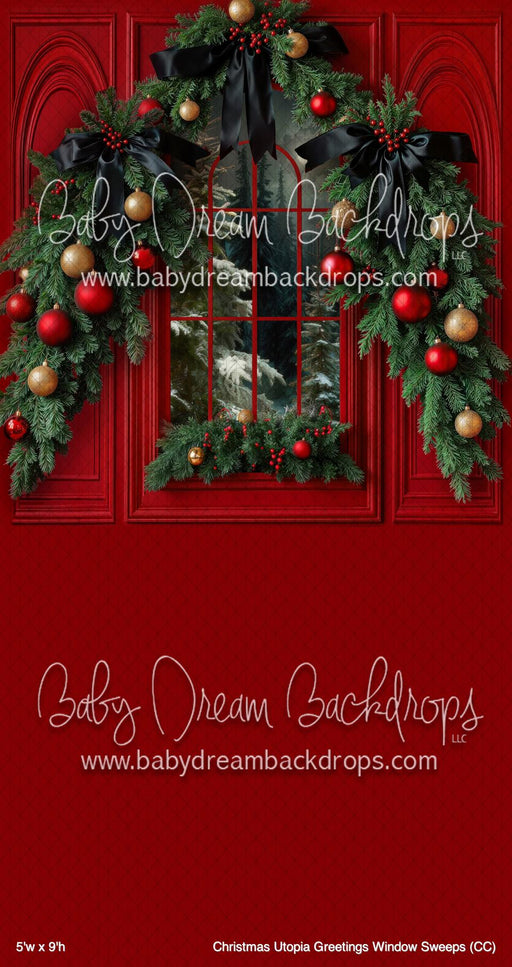 Christmas Utopia Greetings Window Sweeps (CC)