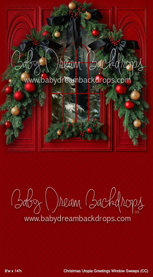 Christmas Utopia Greetings Window Sweeps (CC)
