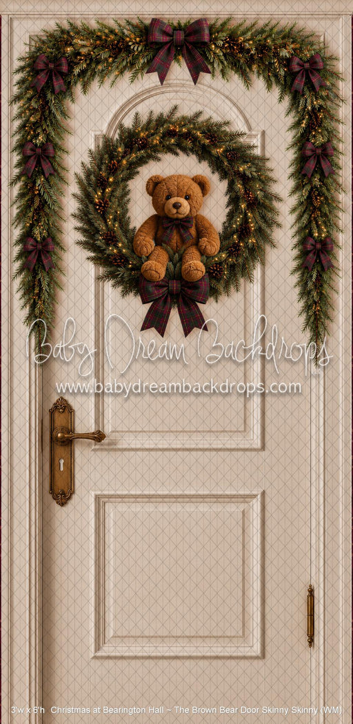 Christmas at Bearington Hall ~ The Brown Bear Door Skinny Skinny (WM)