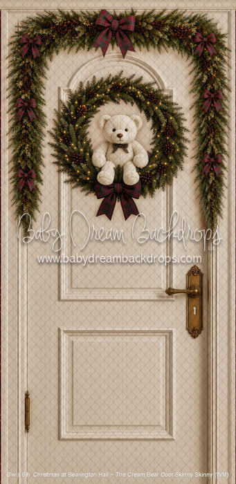 Christmas at Bearington Hall ~ The Cream Bear Door Skinny Skinny (WM)