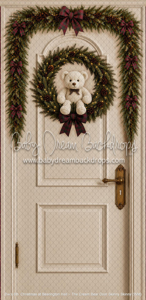 Christmas at Bearington Hall ~ The Cream Bear Door Skinny Skinny (WM)