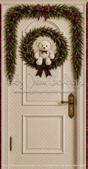 Christmas at Bearington Hall ~ The Cream Bear Door Skinny Skinny (WM)