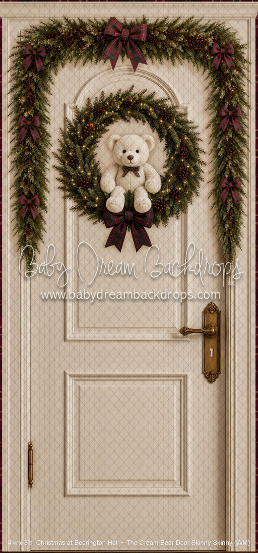 Christmas at Bearington Hall ~ The Cream Bear Door Skinny Skinny (WM)