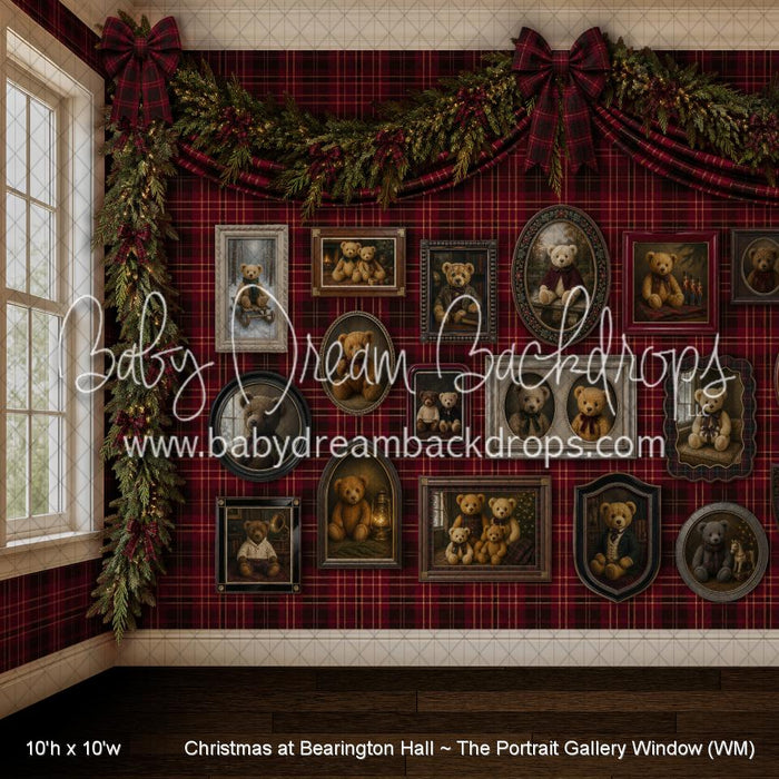 Christmas at Bearington Hall ~ The Portrait Gallery Window (WM)