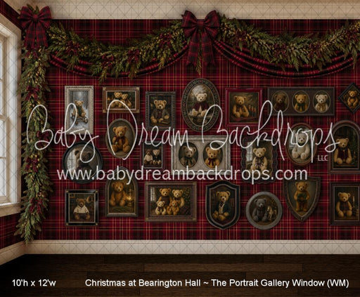 Christmas at Bearington Hall ~ The Portrait Gallery Window (WM)