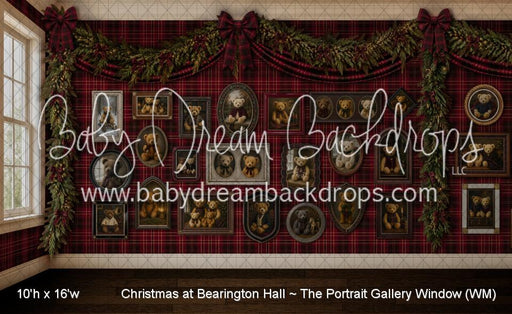 Christmas at Bearington Hall ~ The Portrait Gallery Window (WM)