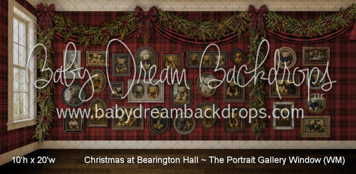 Christmas at Bearington Hall ~ The Portrait Gallery Window (WM)