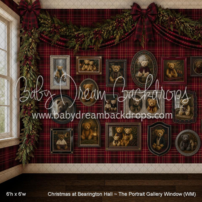 Christmas at Bearington Hall ~ The Portrait Gallery Window (WM)