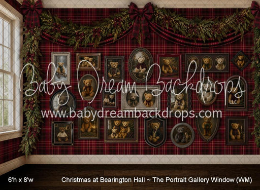 Christmas at Bearington Hall ~ The Portrait Gallery Window (WM)