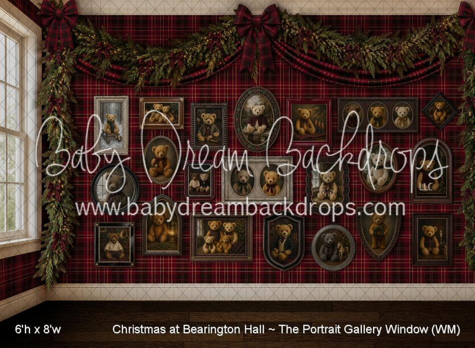 Christmas at Bearington Hall ~ The Portrait Gallery Window (WM)