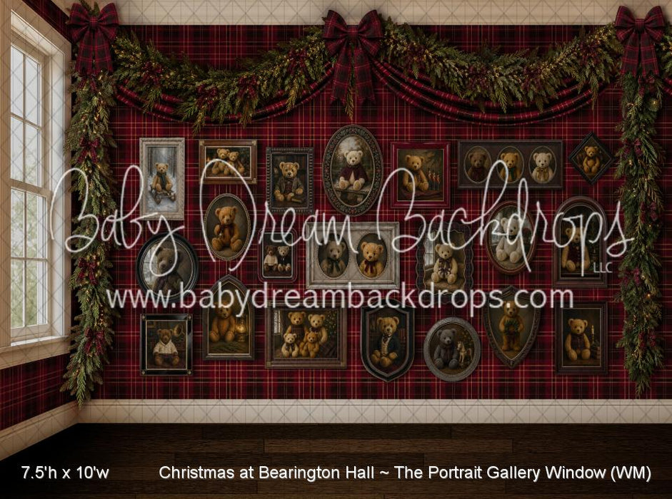 Christmas at Bearington Hall ~ The Portrait Gallery Window (WM)