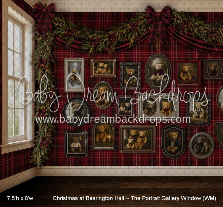 Christmas at Bearington Hall ~ The Portrait Gallery Window (WM)