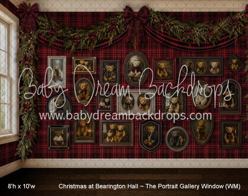 Christmas at Bearington Hall ~ The Portrait Gallery Window (WM)