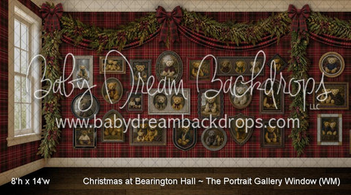 Christmas at Bearington Hall ~ The Portrait Gallery Window (WM)