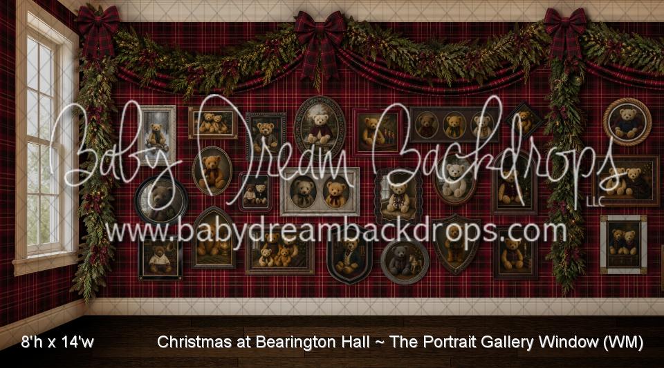 Christmas at Bearington Hall ~ The Portrait Gallery Window (WM)